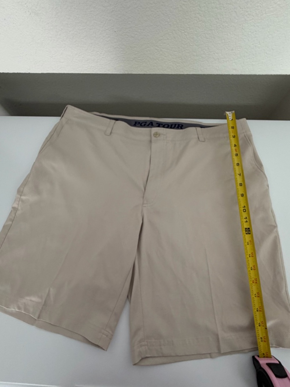 PGA Tour Men's‎ Sports Shorts – Navy and Beige - Picture 2 of 12
